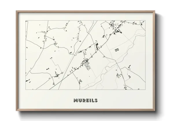 Une affiche de carte sur Mureils