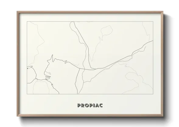 Une affiche de carte sur Propiac