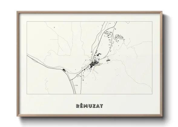 Une affiche de carte sur Rémuzat