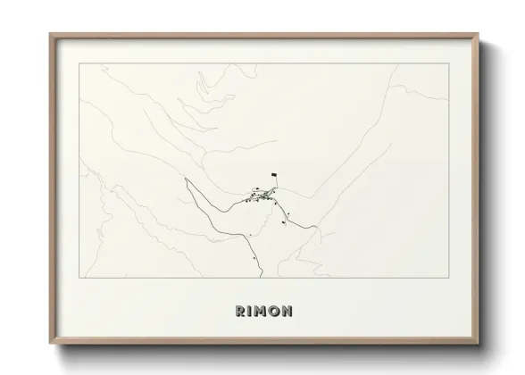 Une affiche de carte sur Rimon