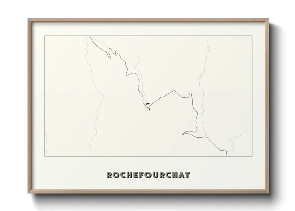 Une affiche de carte sur Rochefourchat