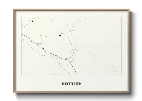 Une affiche de carte sur Rottier