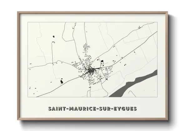 Une affiche de carte sur Saint-Maurice-sur-Eygues