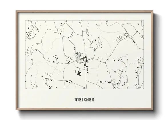 Une affiche de carte sur Triors