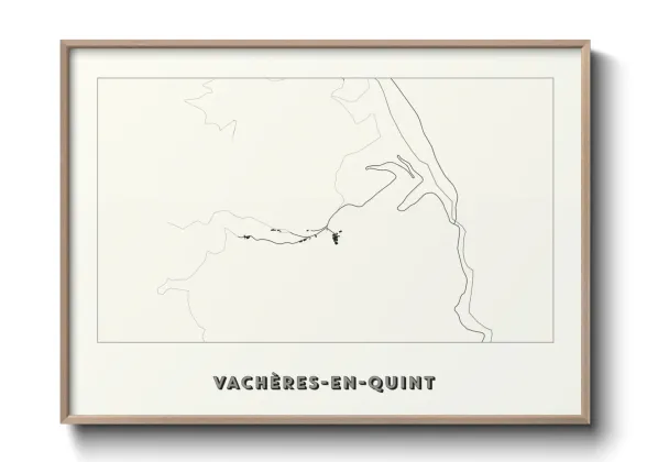 Une affiche de carte sur Vachères-en-Quint