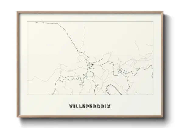 Une affiche de carte sur Villeperdrix