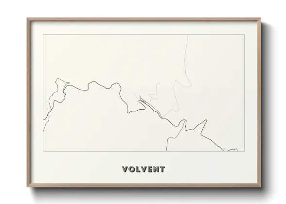 Une affiche de carte sur Volvent