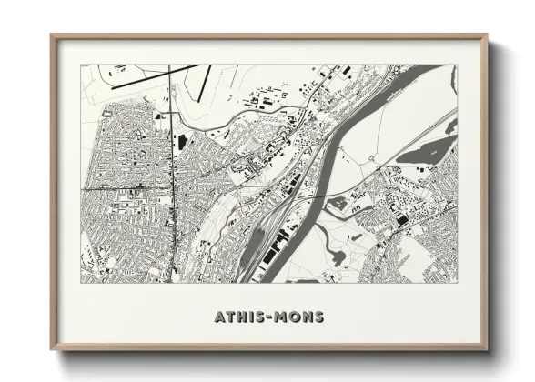 Une affiche de carte sur Athis-Mons