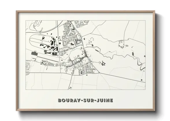 Une affiche de carte sur Bouray-sur-Juine