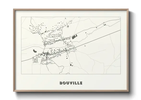 Une affiche de carte sur Bouville