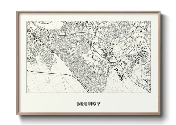Une affiche de carte sur Brunoy