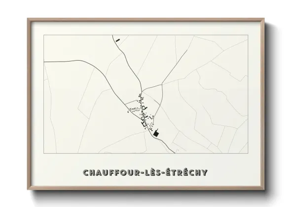 Une affiche de carte sur Chauffour-lès-Étréchy