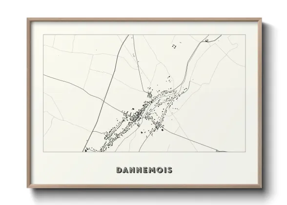 Une affiche de carte sur Dannemois