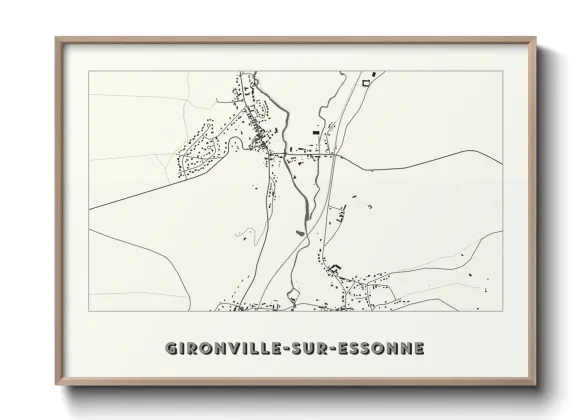 Une affiche de carte sur Gironville-sur-Essonne