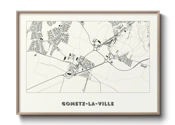 Une affiche de carte sur Gometz-la-Ville