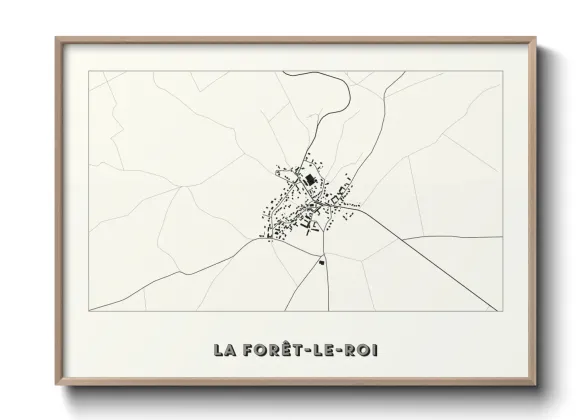 Une affiche de carte sur La Forêt-le-Roi