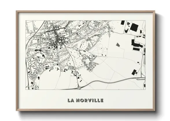 Une affiche de carte sur La Norville
