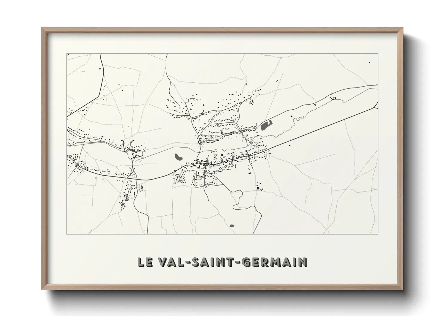 Un poster carteLe Val-Saint-Germain