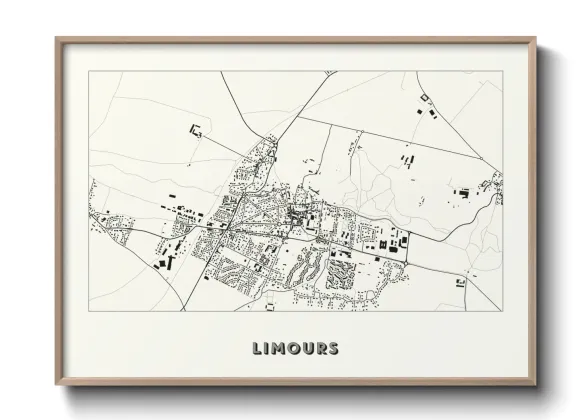 Une affiche de carte sur Limours