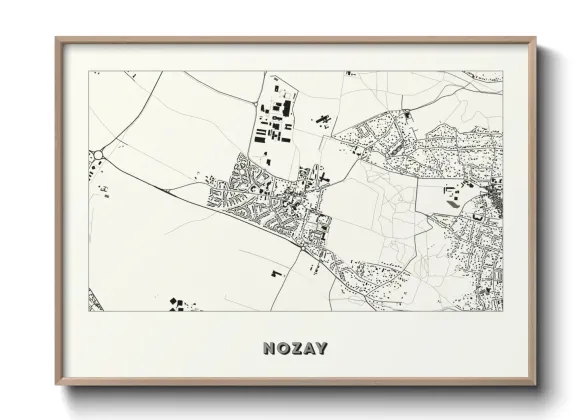 Une affiche de carte sur Nozay
