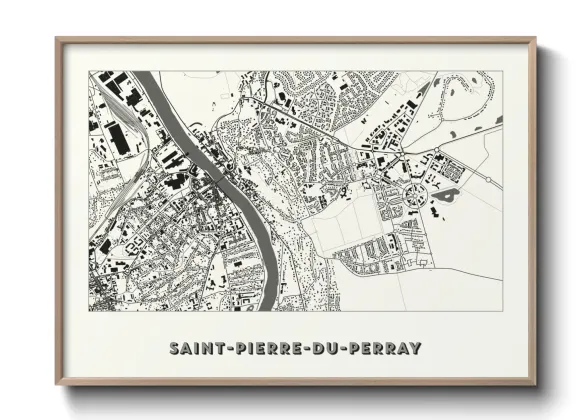 Une affiche de carte sur Saint-Pierre-du-Perray