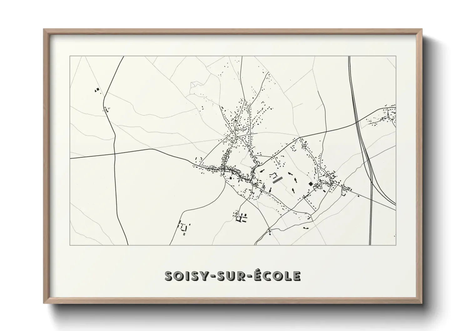 Un poster carteSoisy-sur-École