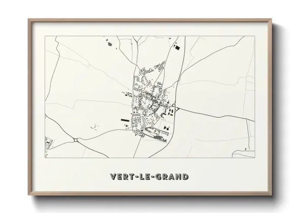 Une affiche de carte sur Vert-le-Grand