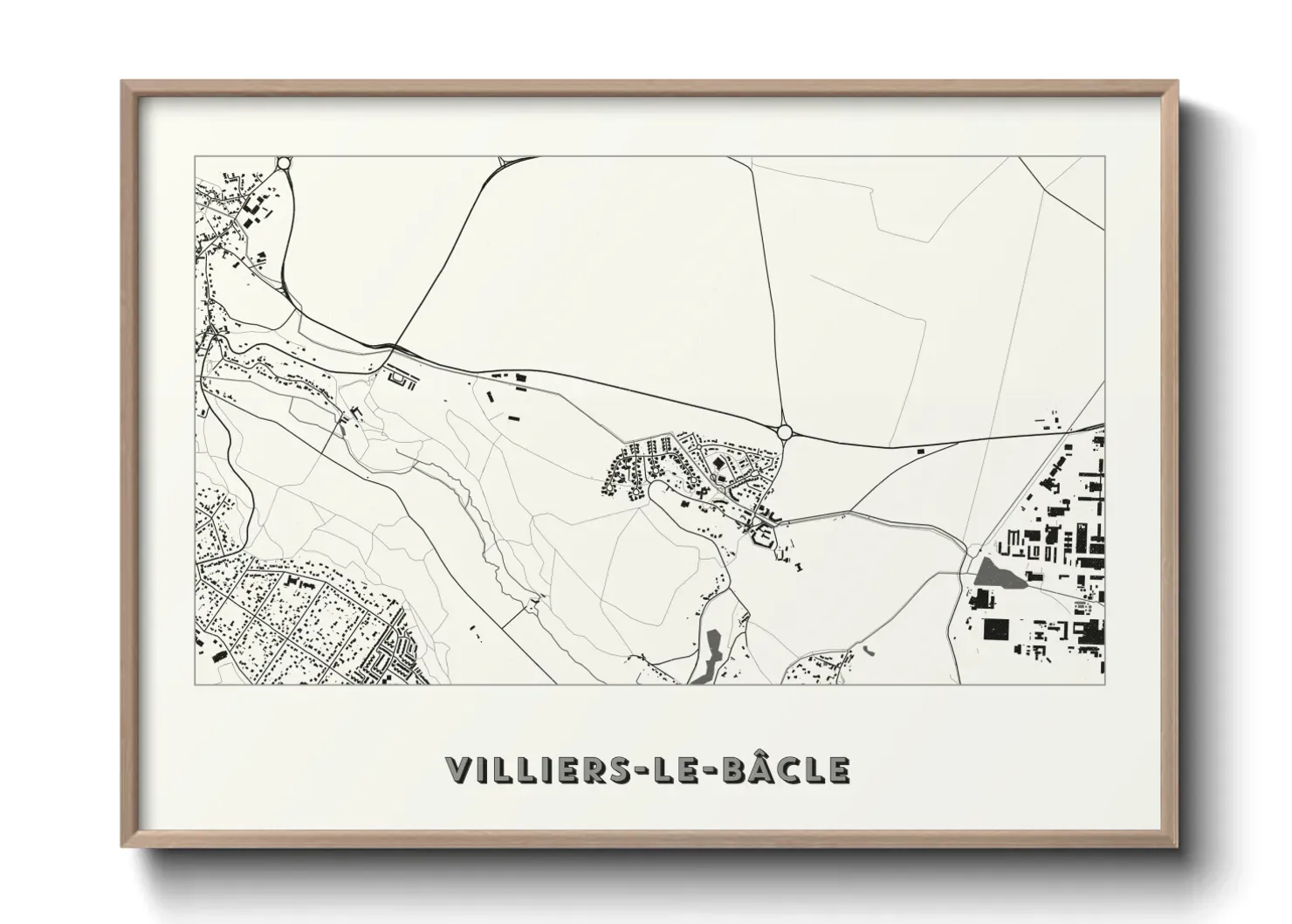 Un poster carteVilliers-le-Bâcle