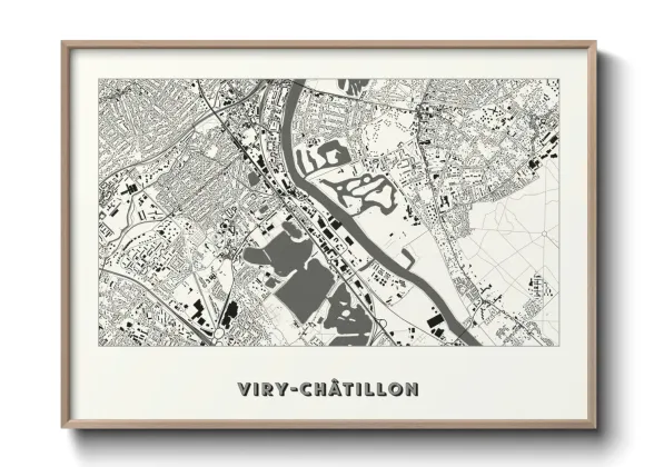 Une affiche de carte sur Viry-Châtillon
