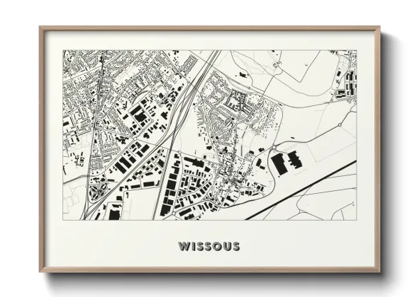 Une affiche de carte sur Wissous