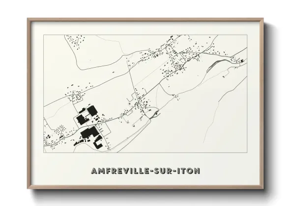 Une affiche de carte sur Amfreville-sur-Iton