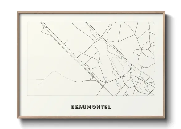 Une affiche de carte sur Beaumontel