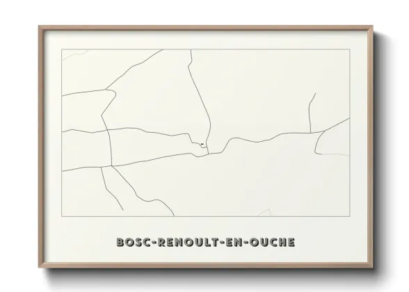 Une affiche de carte sur Bosc-Renoult-en-Ouche