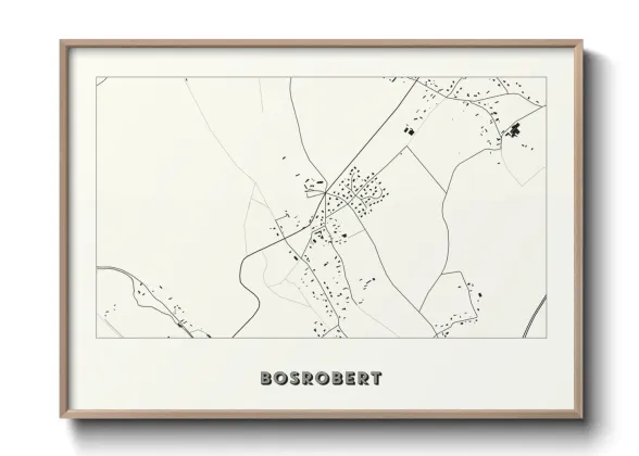 Une affiche de carte sur Bosrobert