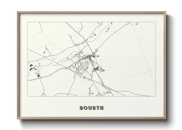 Une affiche de carte sur Bourth