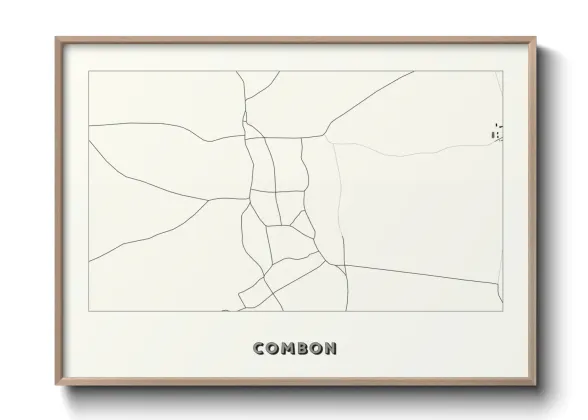 Une affiche de carte sur Combon