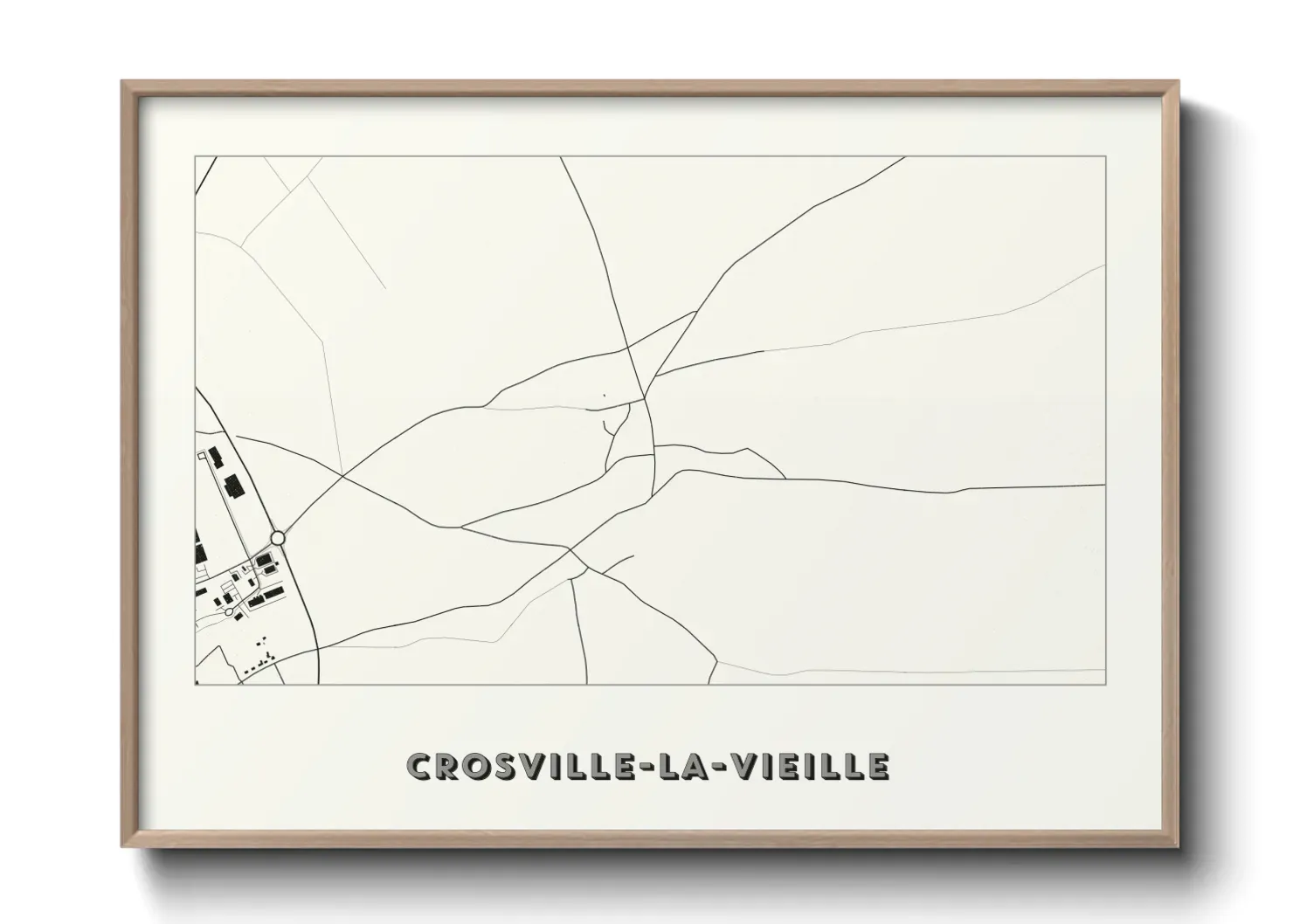 Un poster carteCrosville-la-Vieille