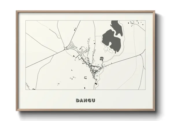 Une affiche de carte sur Dangu
