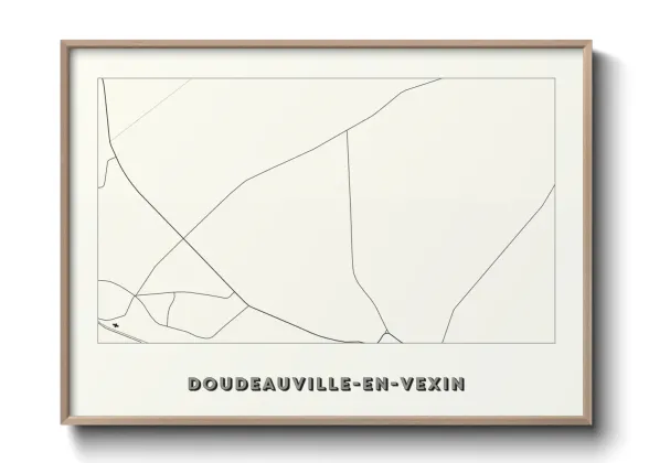 Une affiche de carte sur Doudeauville-en-Vexin