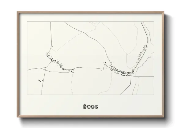 Une affiche de carte sur Écos