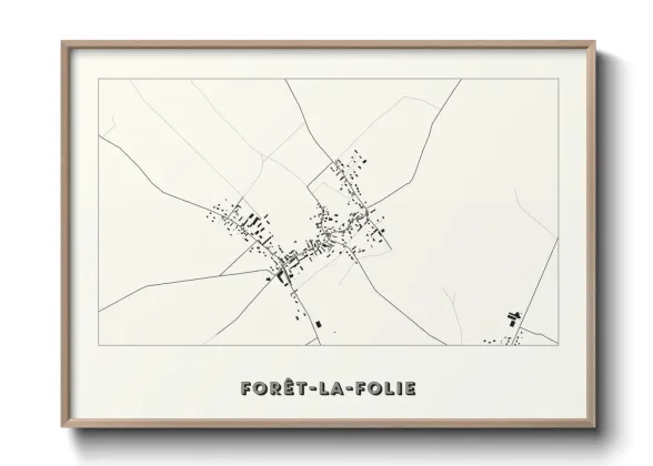Une affiche de carte sur Forêt-la-Folie