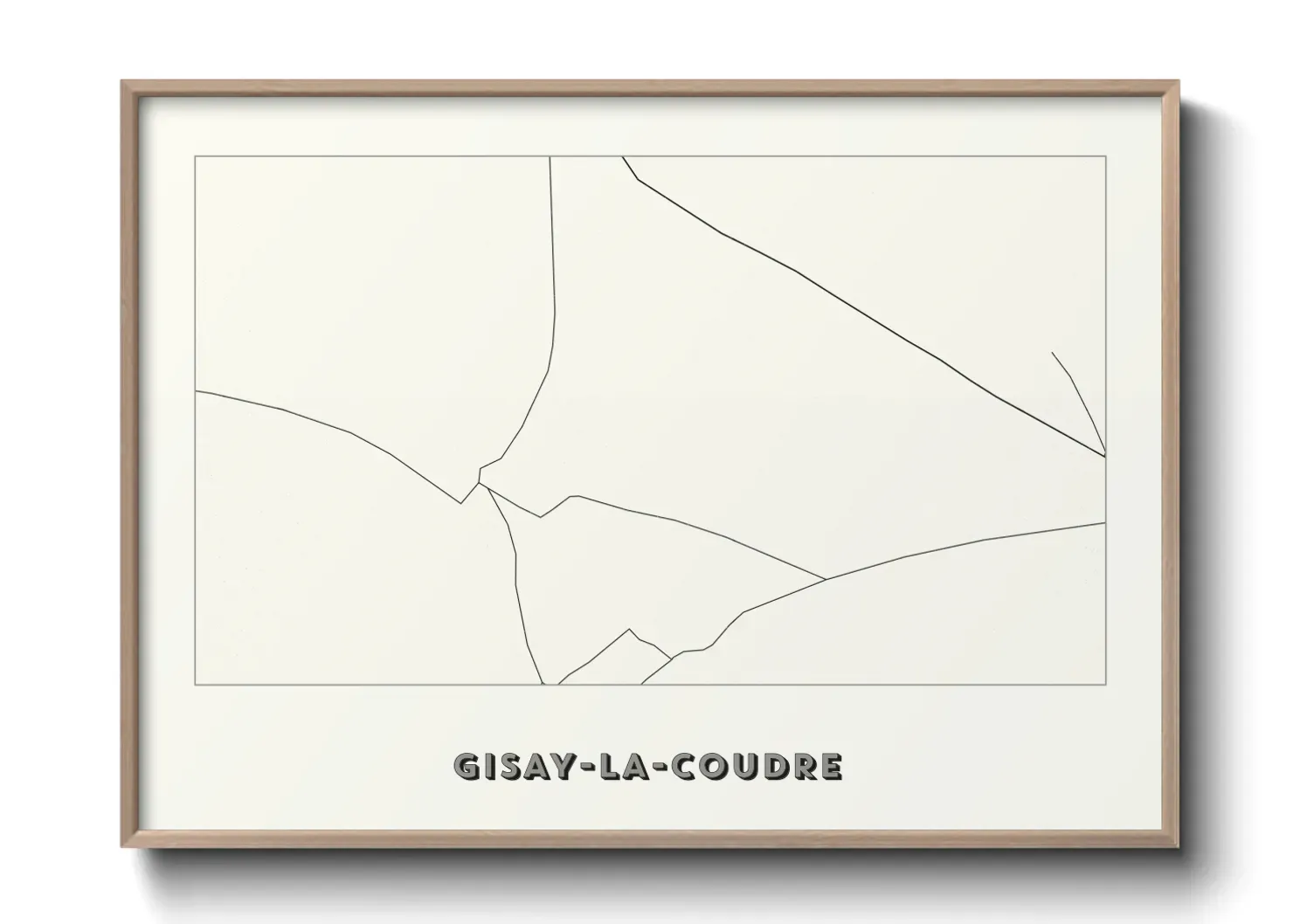 Un poster carteGisay-la-Coudre