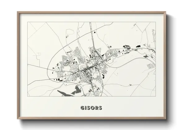 Une affiche de carte sur Gisors
