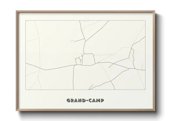 Une affiche de carte sur Grand-Camp
