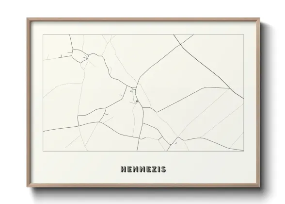 Une affiche de carte sur Hennezis
