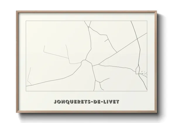 Une affiche de carte sur Jonquerets-de-Livet