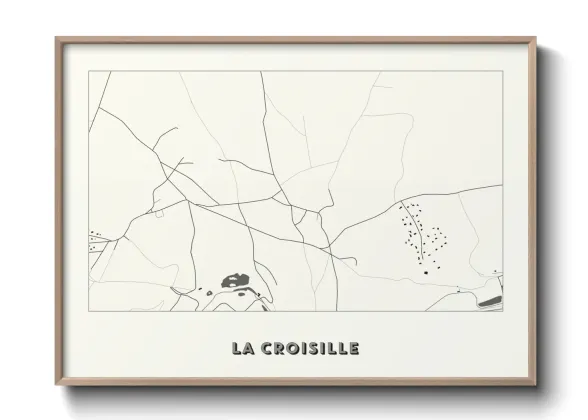 Une affiche de carte sur La Croisille