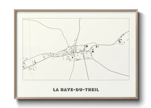 Une affiche de carte sur La Haye-du-Theil