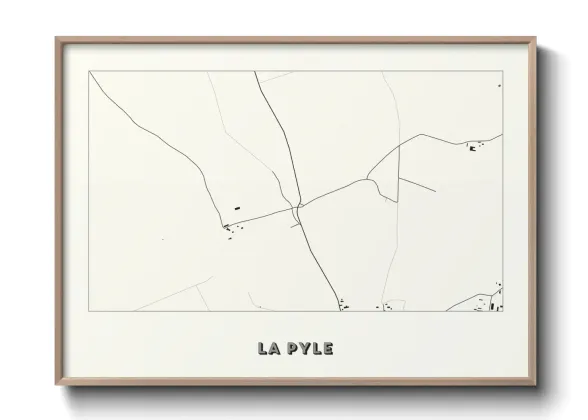 Une affiche de carte sur La Pyle