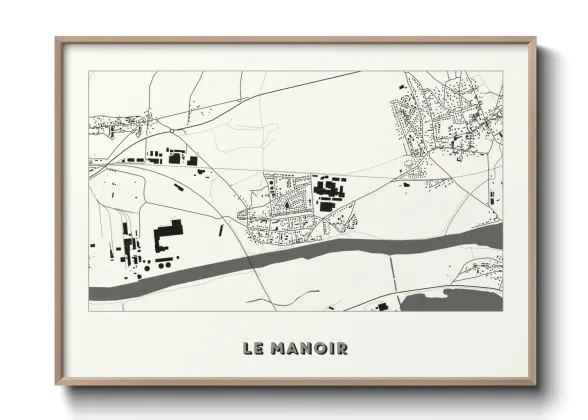 Une affiche de carte sur Le Manoir